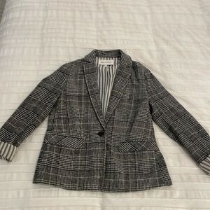 Cupcakes and cashmere plaid flannel blazer, size 4